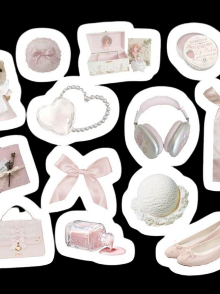 Aesthetic Stickers Pink Coquette Cute by Aesthetic St1ckers