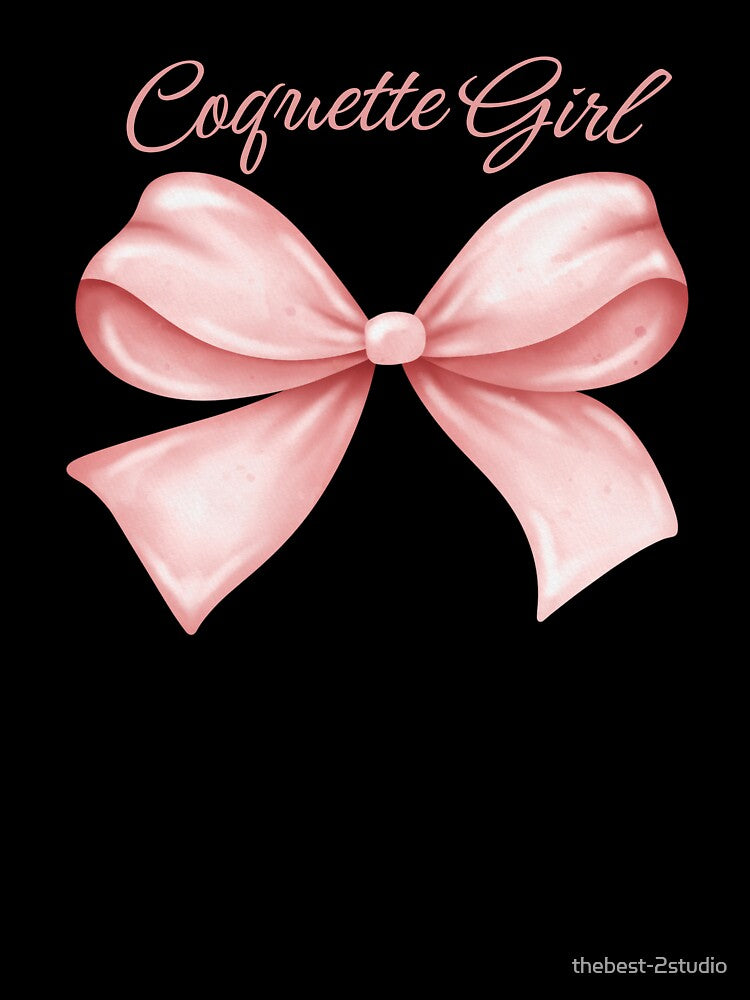 Coquette Girl Pink Coquette Bow by thebest-2studio