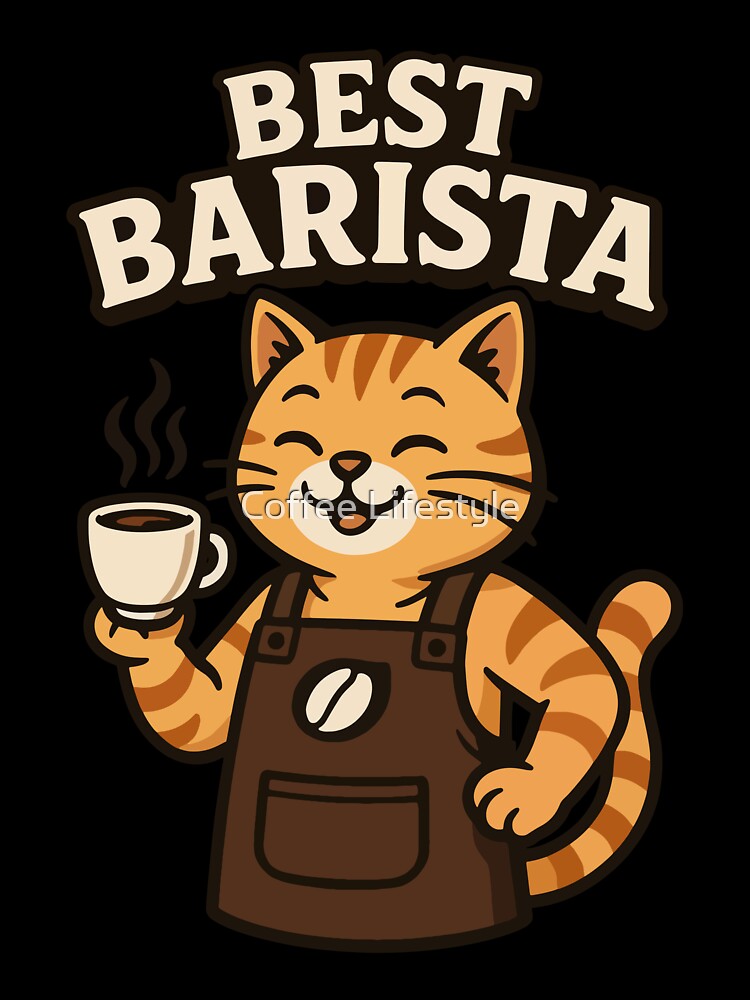 Best Barista – Cat Design for Stylish and Creative Coffee Lovers by Coffee Lifestyle