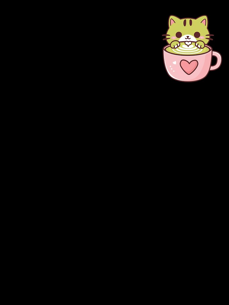 Cute Matcha Latte Kitten Kawaii by canvadreamer444