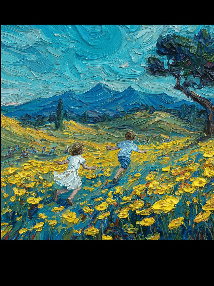 Children in the Flower Field by TysonLangosh