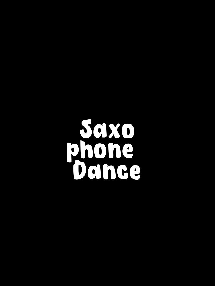 Funny Illustration Saxophone And Dance by Stickers  Designer