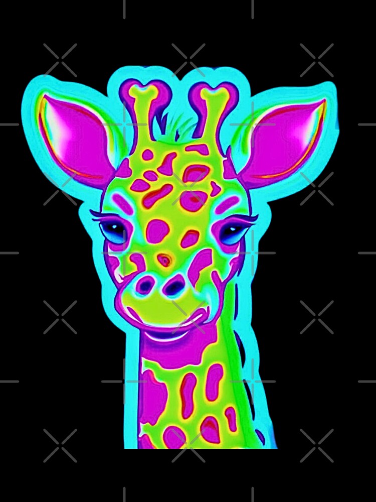 80s Neon Giraffe by RachelRebel
