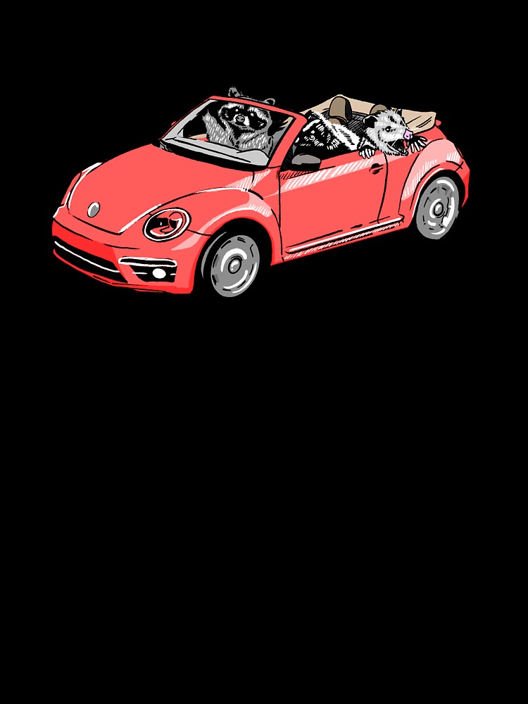 Street Cat Carpool Red by Easykiel-art