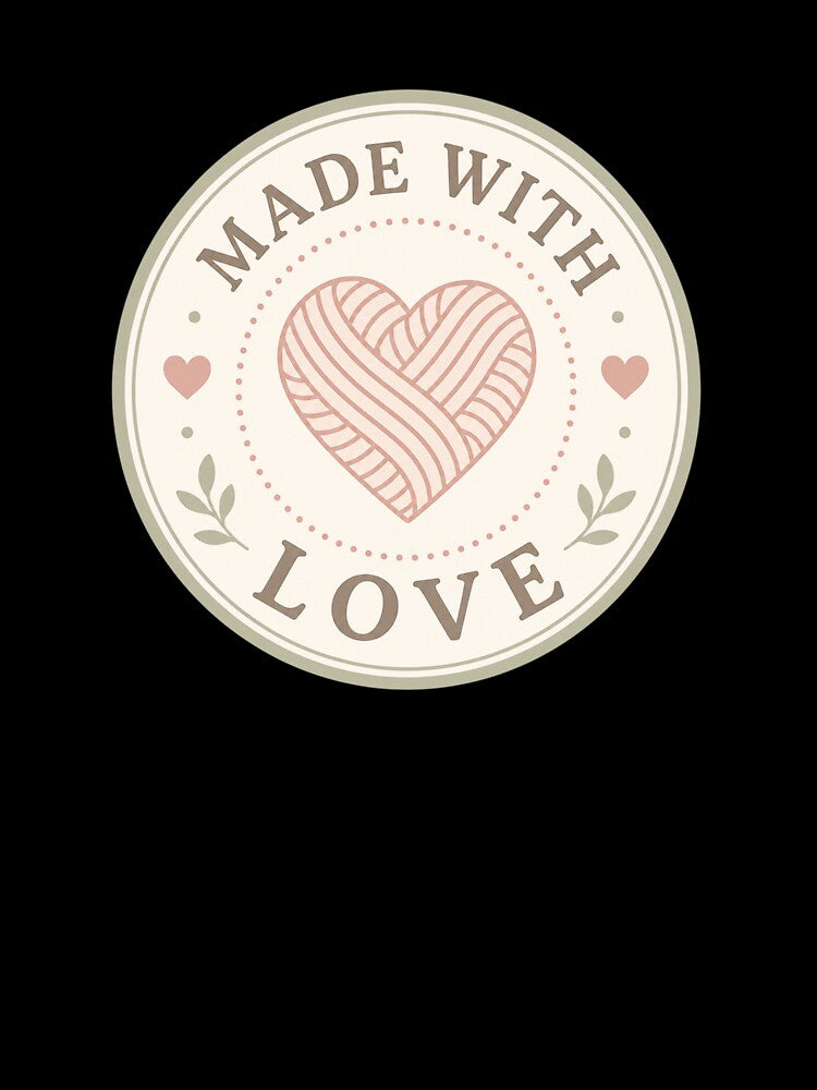 Made With Love Yarn Heart by EastEndTownie