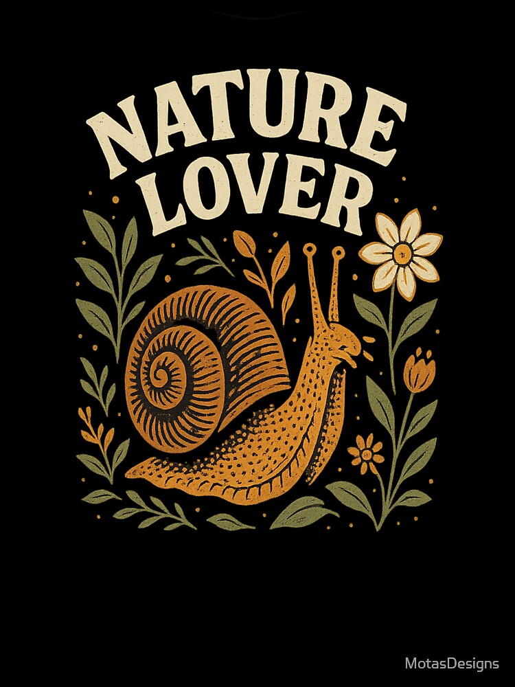 Snail Serenity - Nature Lover by MotasDesigns