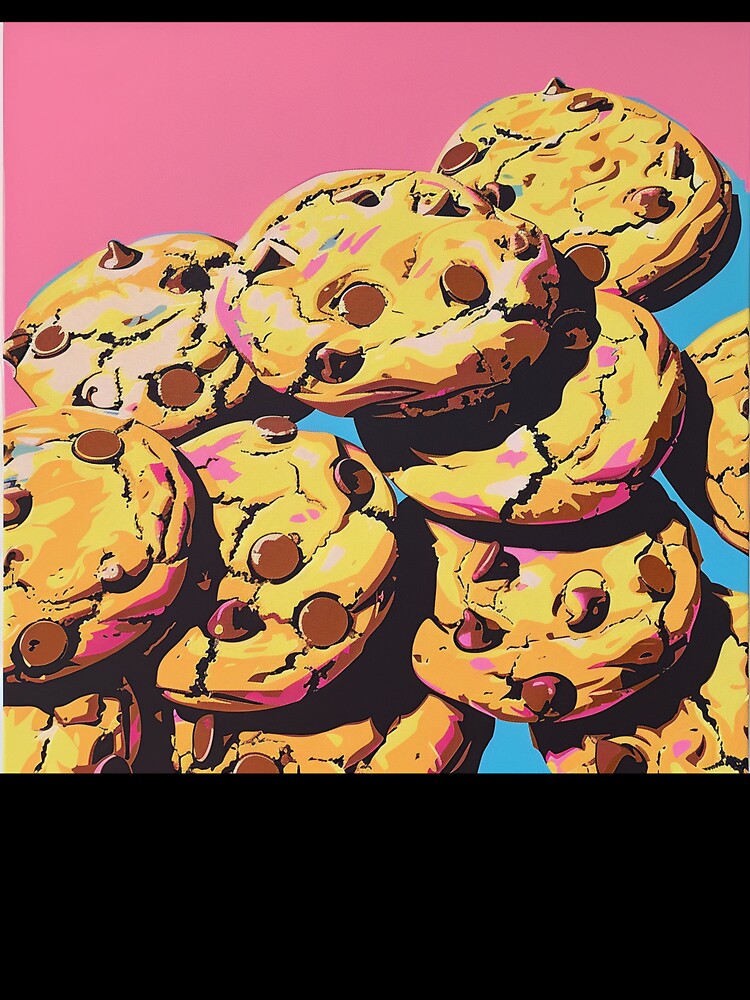 Chocolate Chip Cookies Pop Art 4 by AstroRisq