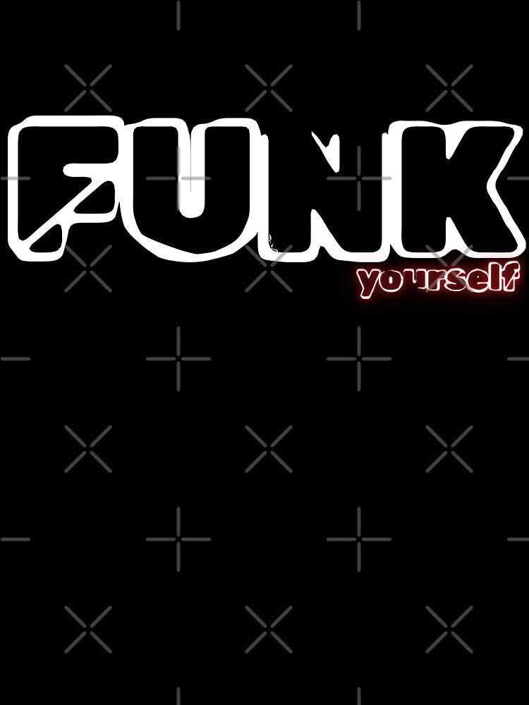 Retro Funk Yourself Face B | Vintage Music Vibes Statement Apparel by SeNsArtGallery