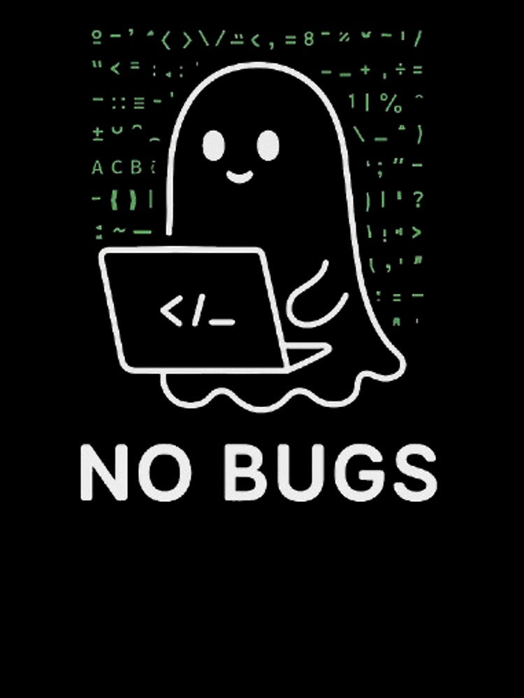 Funny Ghost Programmer – No Bugs Coding Gift for Developers by kakaworld