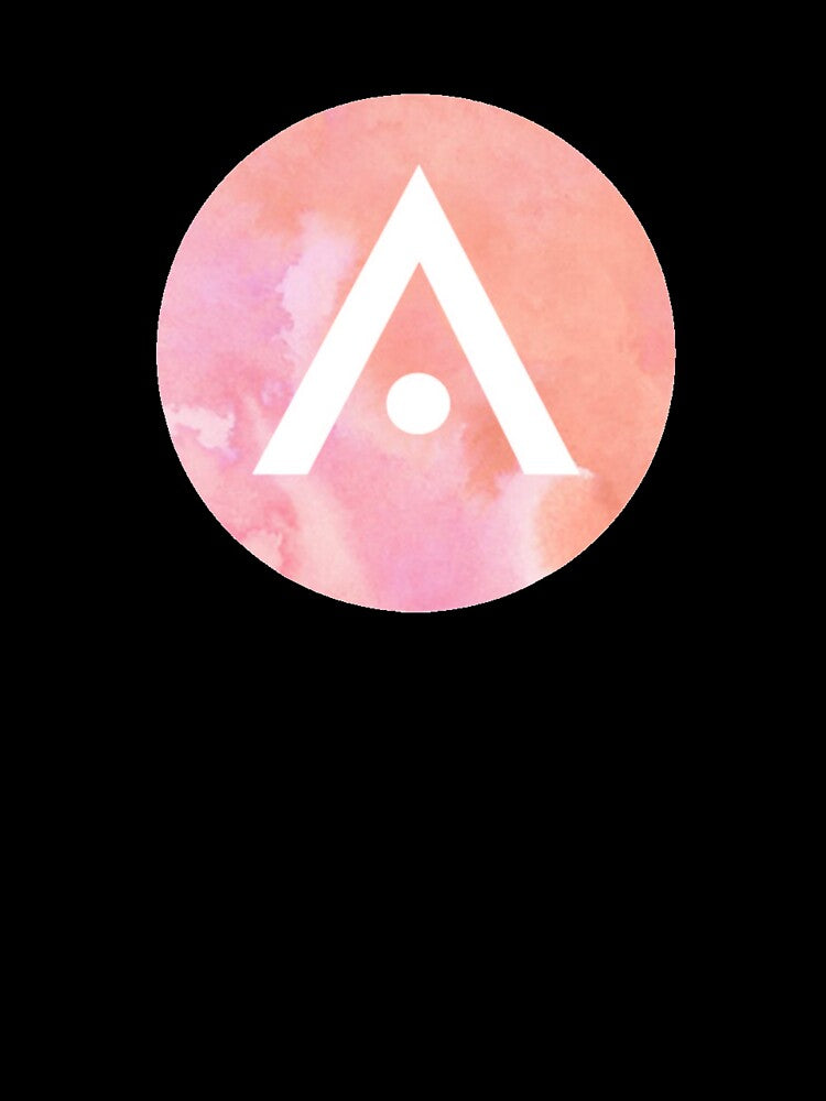 Orange and Pink Watercolor Aveda Logo by Dalaura