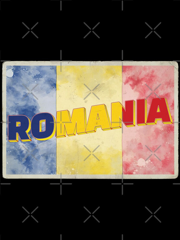 Romania Vintage style retro souvenir by DeveloperProp0