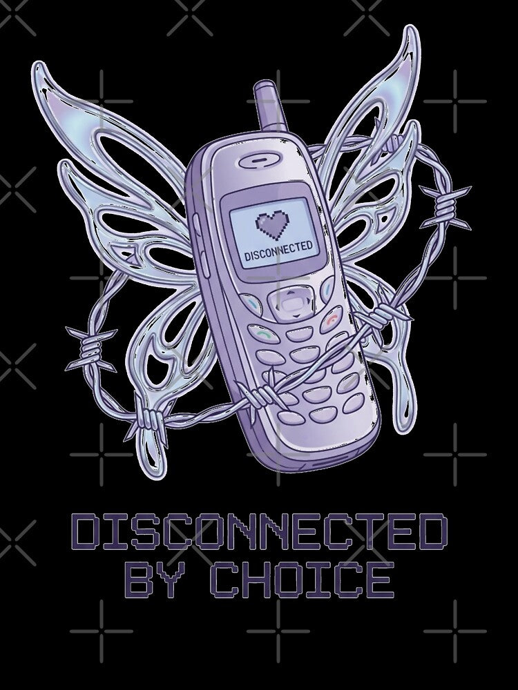 Disconnected By Choice Y2K Cyber Fairy Phone by mergmart