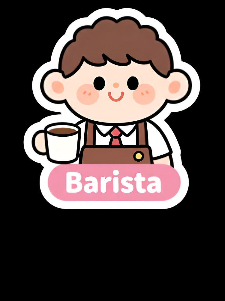 Cute Barista Coffee Shop Character by Bright Vibe Designs