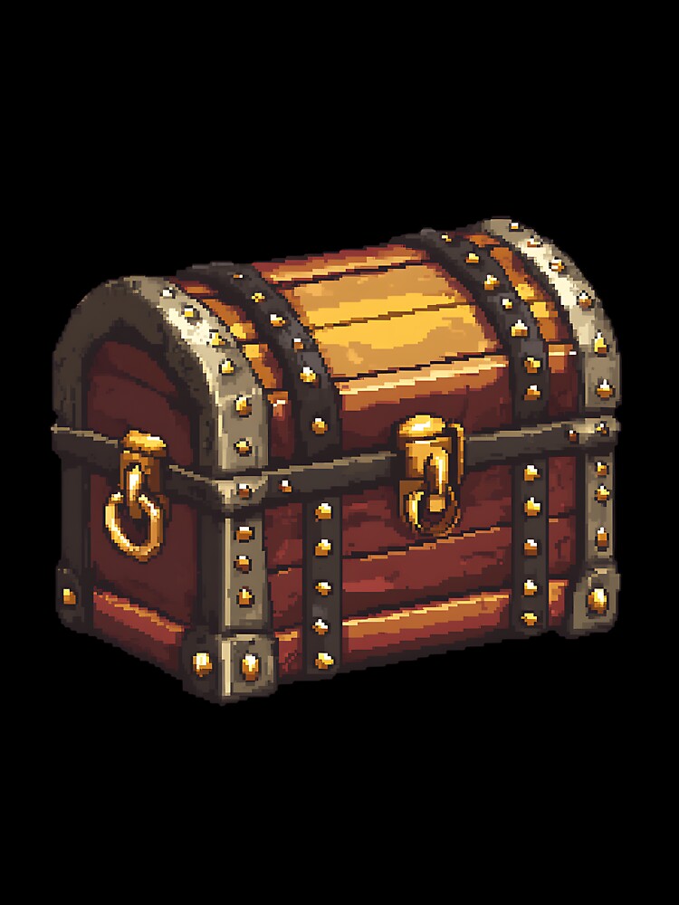 Retro Pixel Art: 8-bit Treasure Chest by bapupa