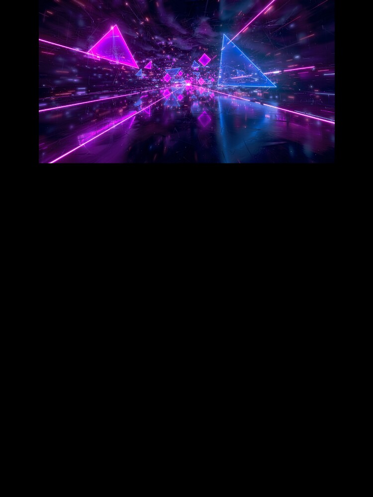 Futuristic Dark Purple Light Trails 2 by SparroCreative