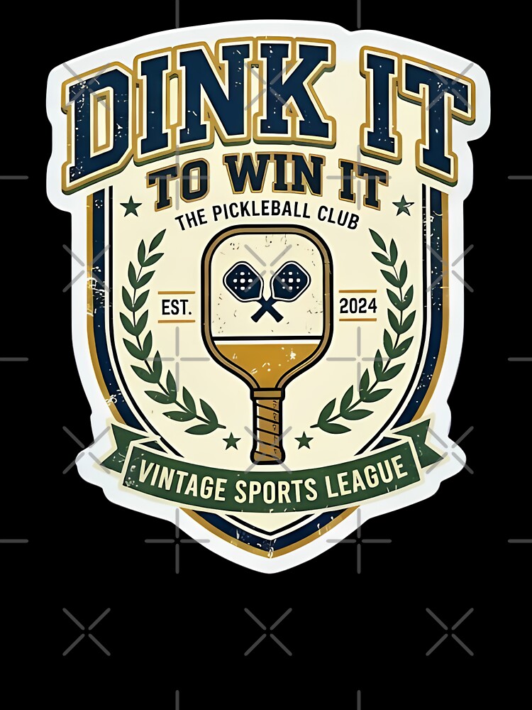 Funny Pickleball Retirement Gift Sticker — Dink It To Win It Retired Grandma Paddle Sport by VectorJoy