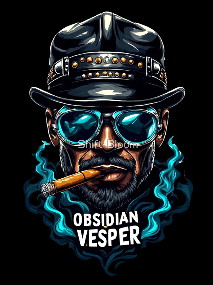Obsidian Vesper Classic - Premium Enamel Rebel Art by Shift-Bloom