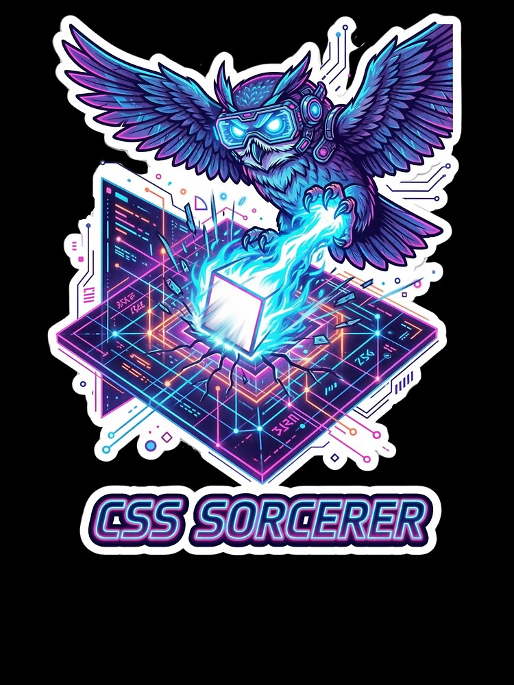 I Centered The Div - Cyberpunk CSS Owl by HiruK