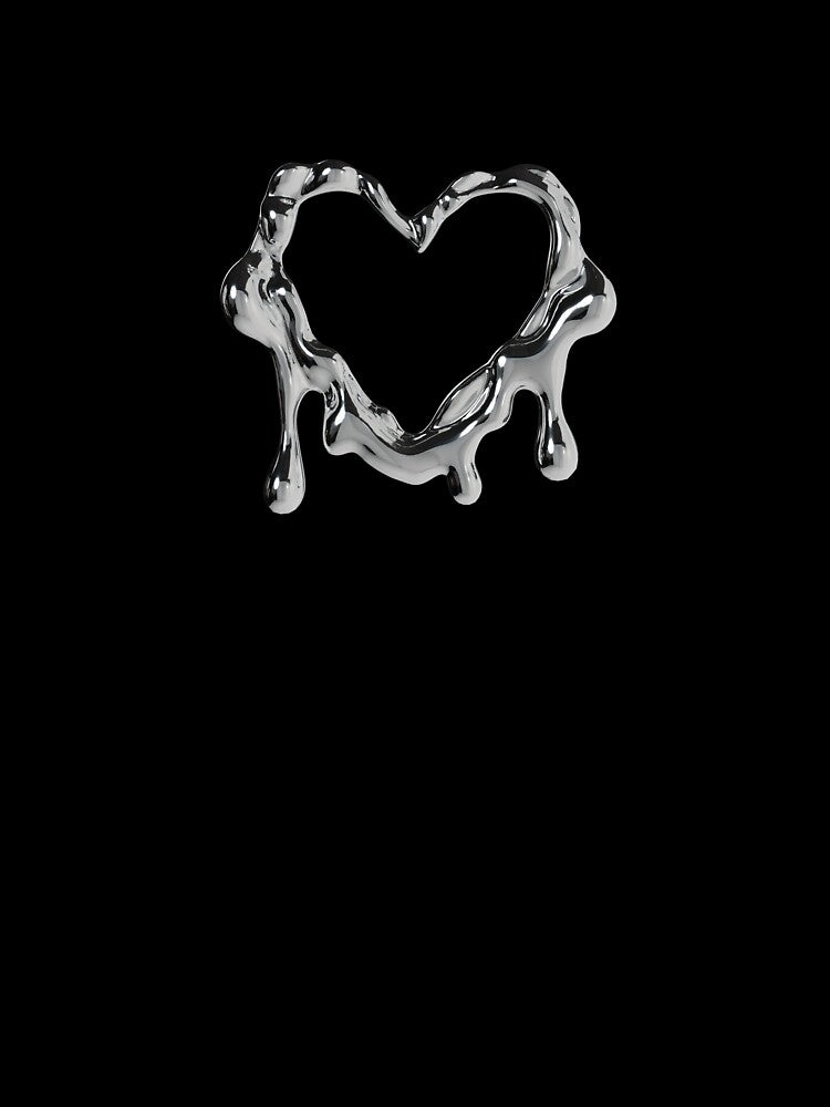 Liquid metal, Chrome melting heart by Soli14e
