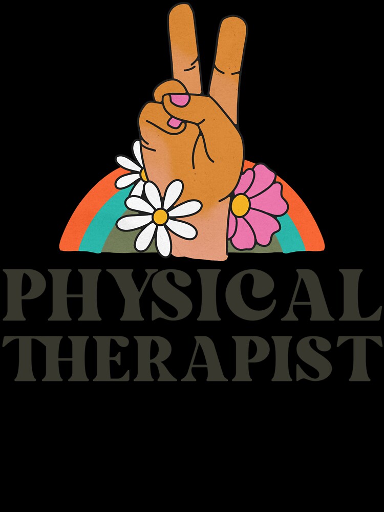 Copy of Physical Therapist Retro Flowers Vintage Rainbow by AsinusAS