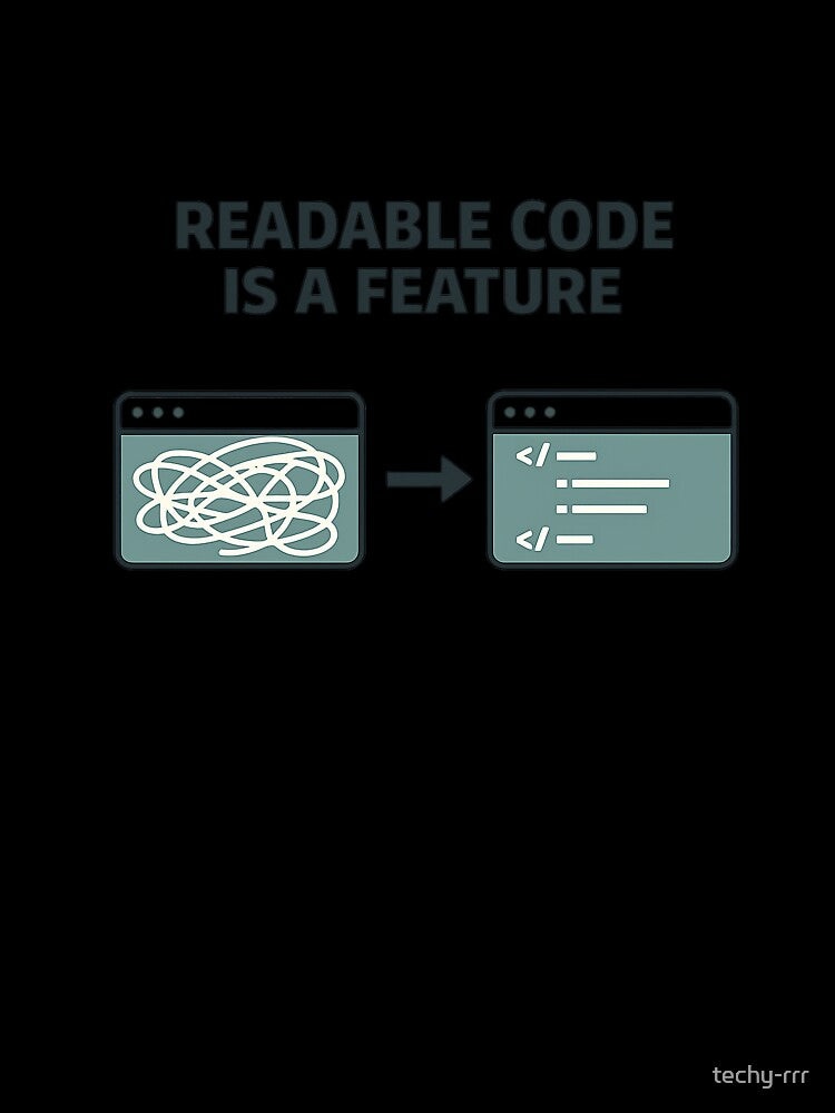 Readable Code Is a Feature – Developer Design with Visual Metaphor by techy-rrr