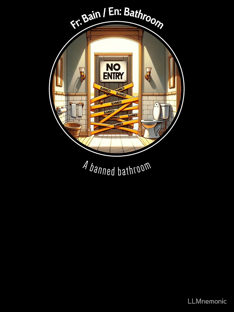 A banned bathroom by LLMnemonic