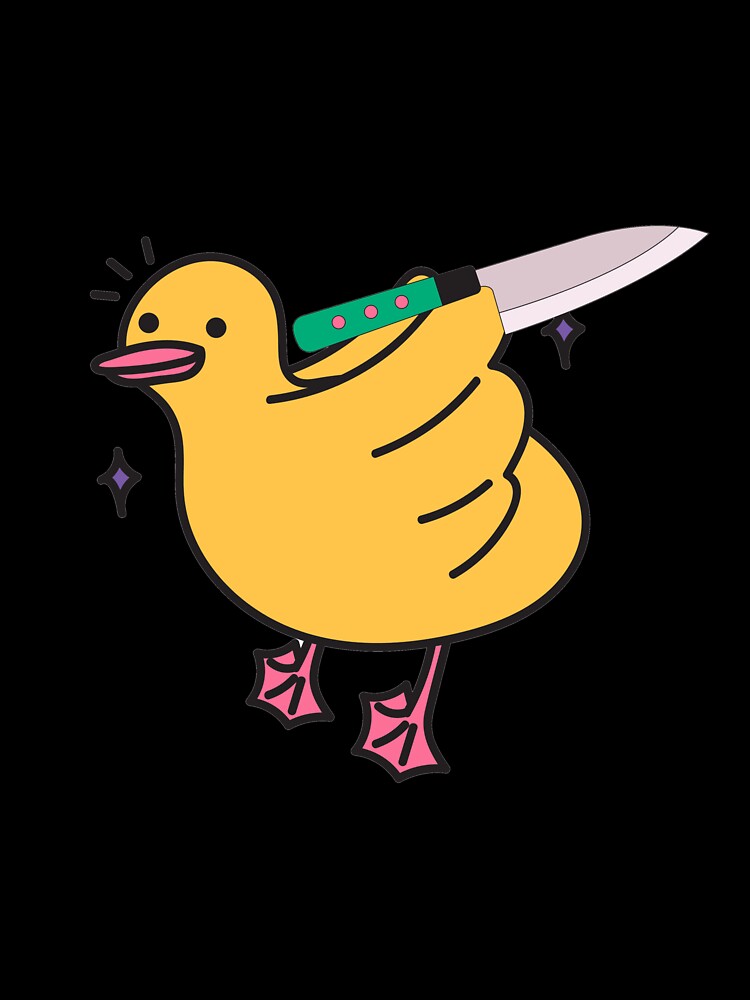 Duck With Knife by ridnaledesigner