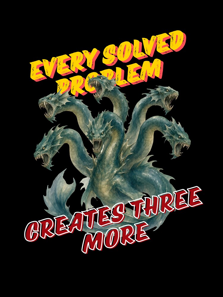 Funny Programmer T-Shirt Tech Hydra Coding Problem Office Work Birthday Gift for Software Engineer by E20STUDIO