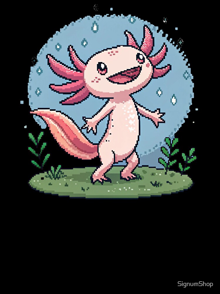 Pixel Axolotl by SignumShop