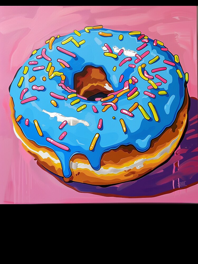 Iced Donut Pop Art 6 by AstroRisq