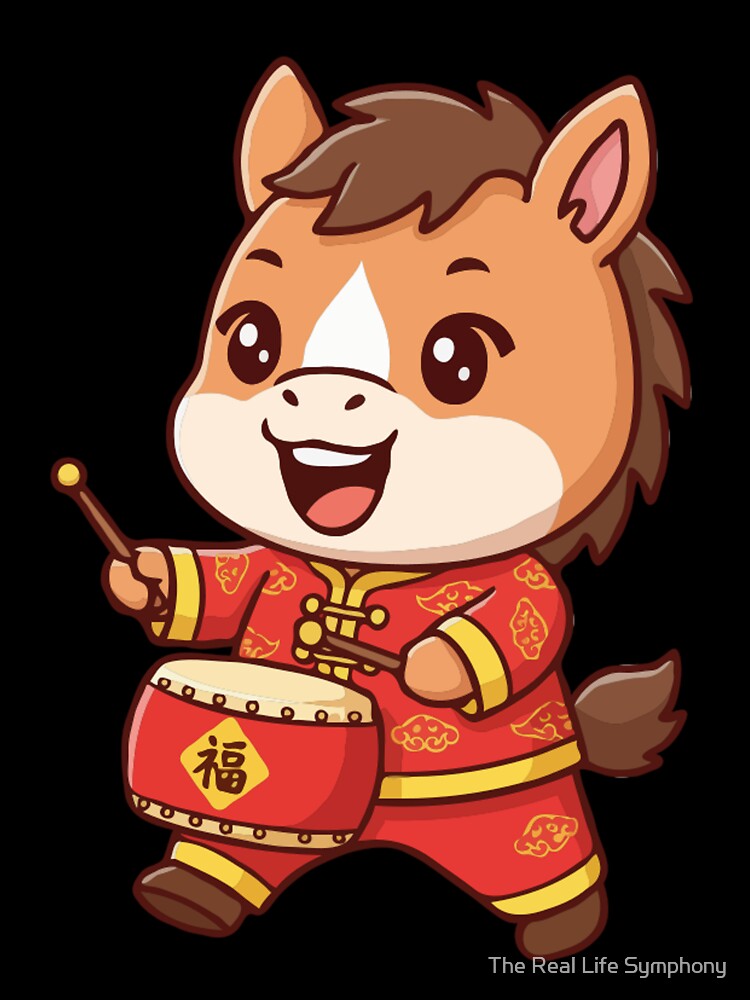 Cute Year of the Horse Cartoon | Festive Chinese Zodiac Horse by The Real Life Symphony