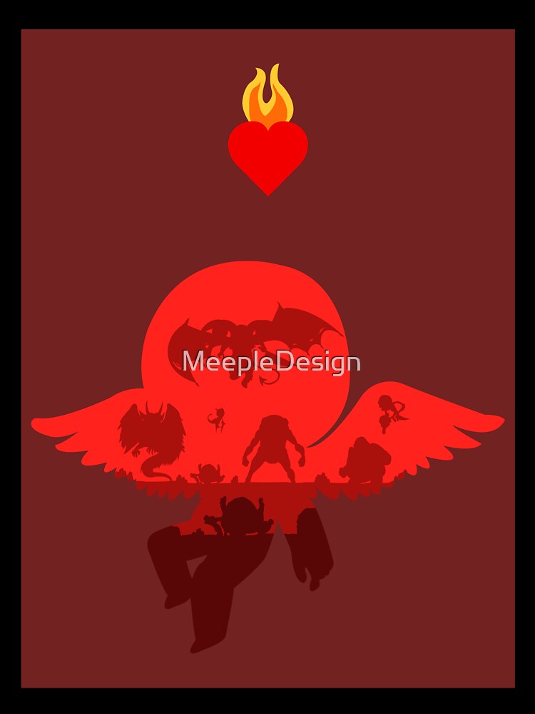 Binding of Isacc - Minimalist Silhouette Poster Style - Board Game Art by MeepleDesign