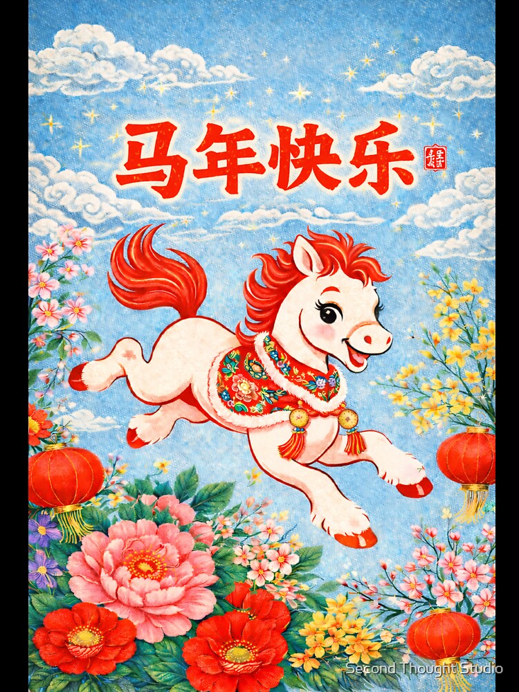马年快乐 — Happy Year of the Horse by Second Thought Studio