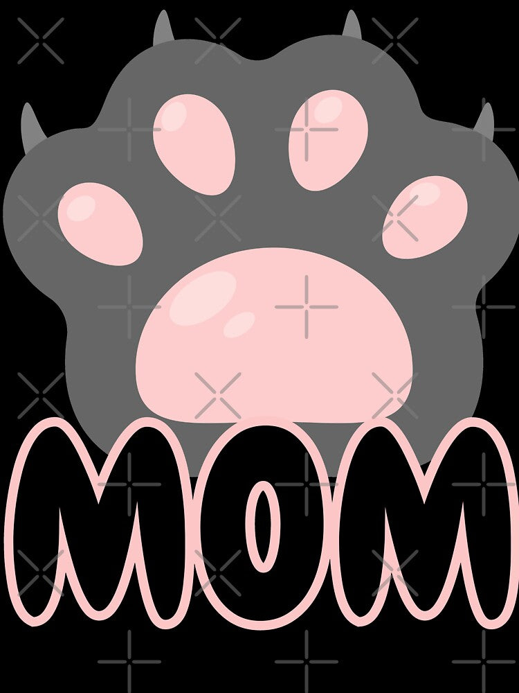 Cat/Dog Mom Cute Minimalist Text Design : Perfect for Proud Pet Lovers by AlienTechs