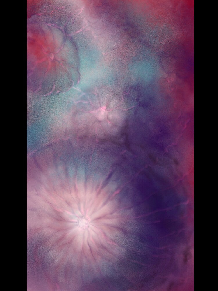 Jellyfish - Abstract Digital Painting - Purple and Red Deep Ocean Glow Art by PiperArtDesign