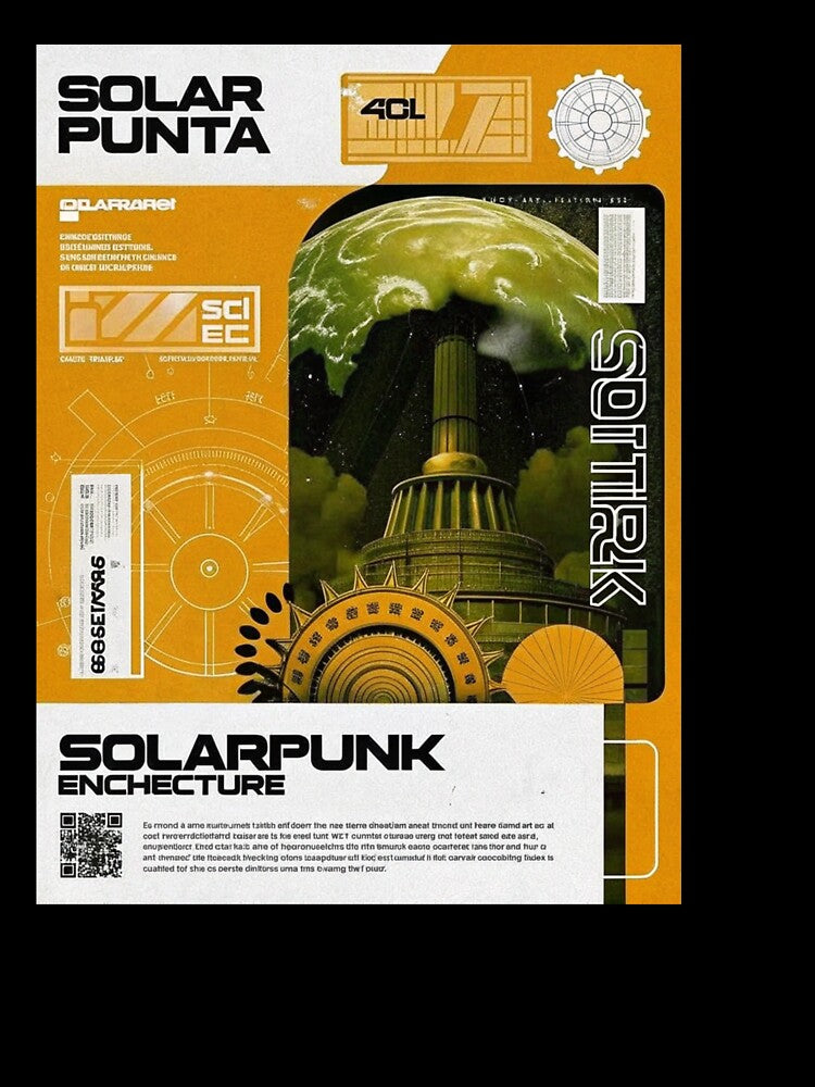 Solarpunk: SOLARPUNTA Ecological Enclosure Structure by Raw-Ink