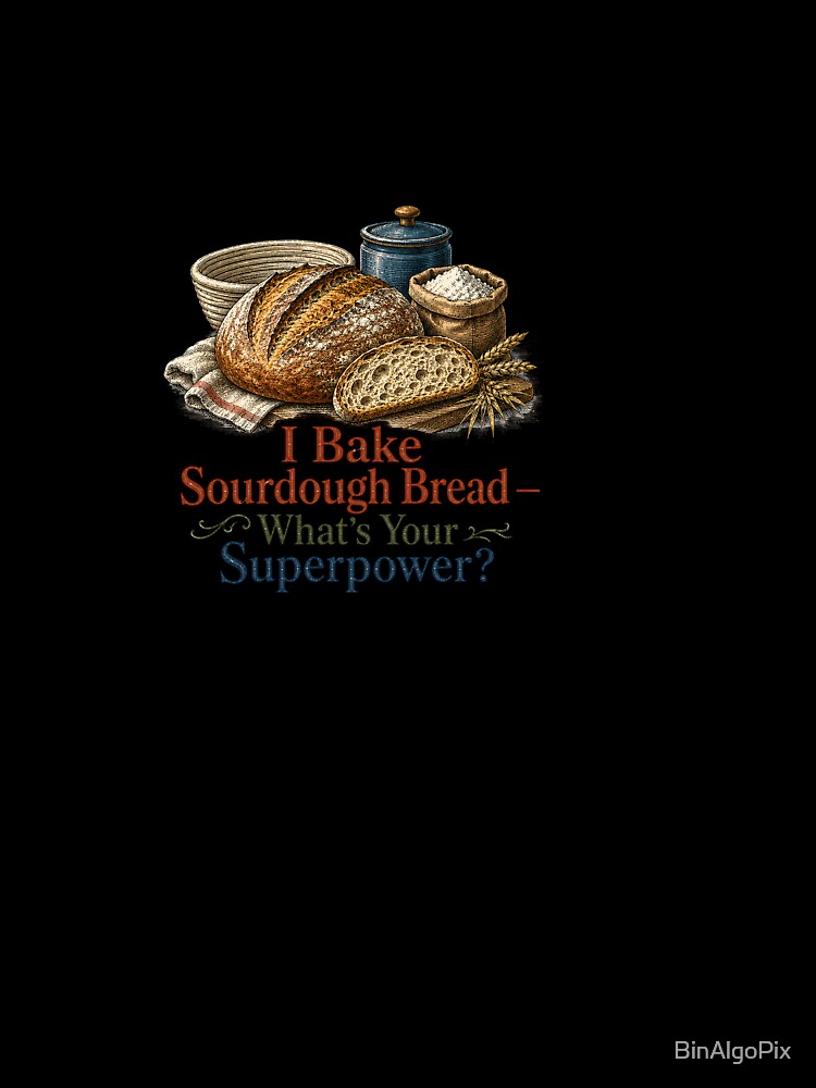 I Bake Sourdough Bread Whats Your Superpower by BinAlgoPix