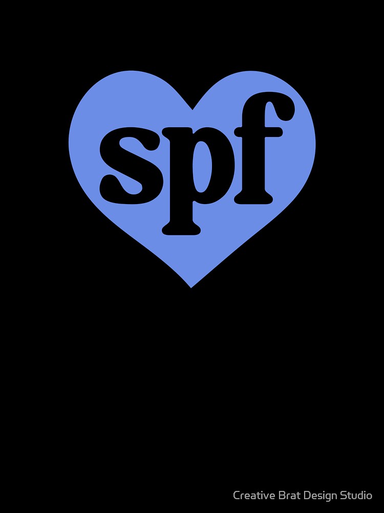 I Love SPF Skincare Lover Blue Aesthetic by Creative Brat Design Studio