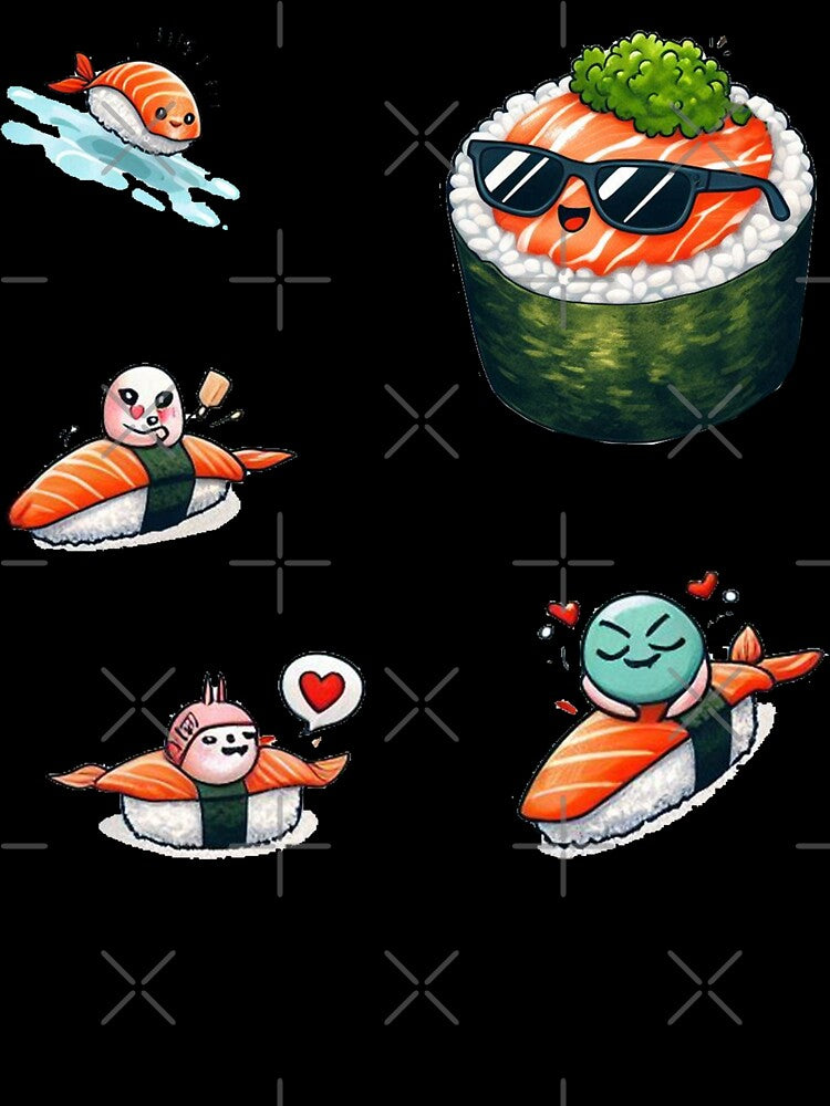 Sushi Kawaii Keychain by erkinmaddison