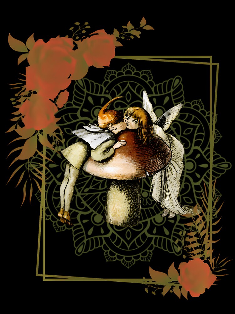 Cottagecore Fairies Over Toadstool by csshowsearesr
