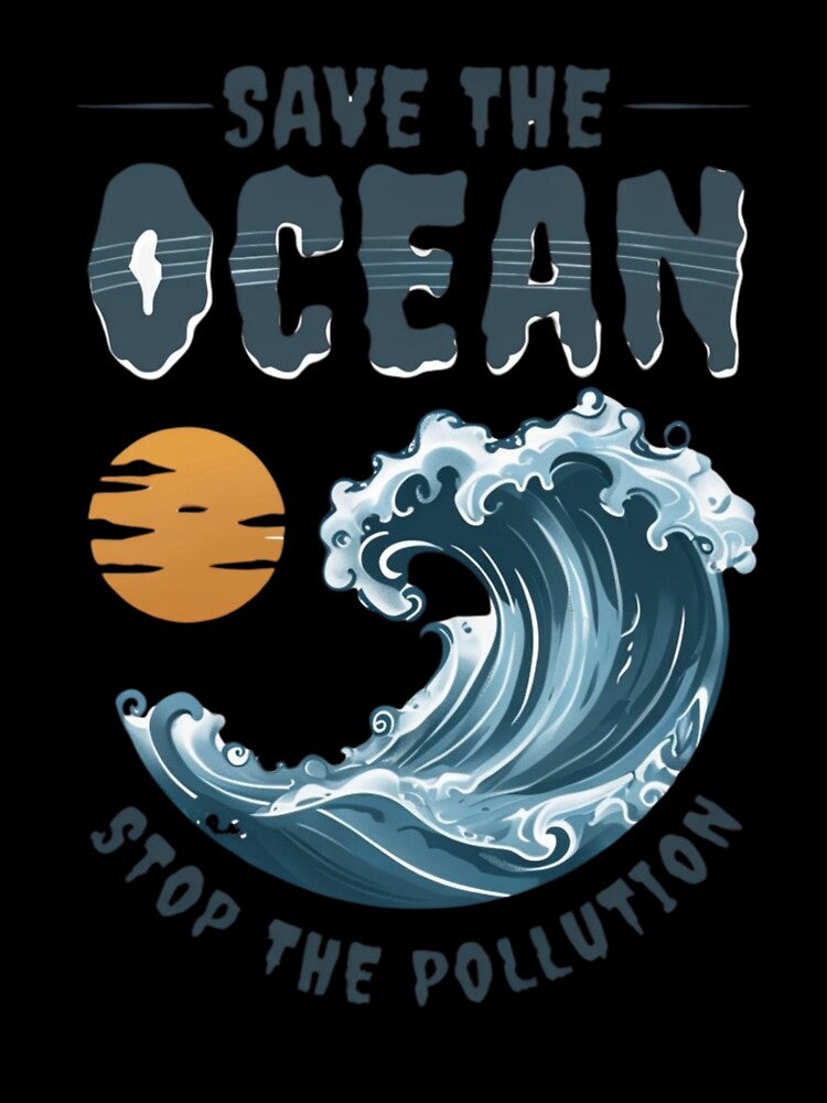 Activism-Inspired Ocean Conservation Illustration – Protect Marine Life & Save Our Seas by Colorful-Garden