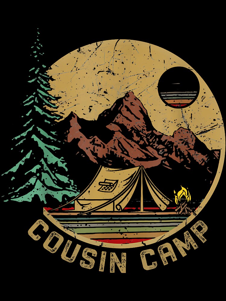 Retro Family Camping Summer Vacation Crew Cousin Camp 2025 by LunaDangelo