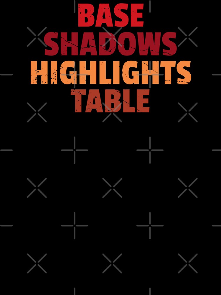 Base Shadows Highlights Table Miniature Painter by DnlDesigns
