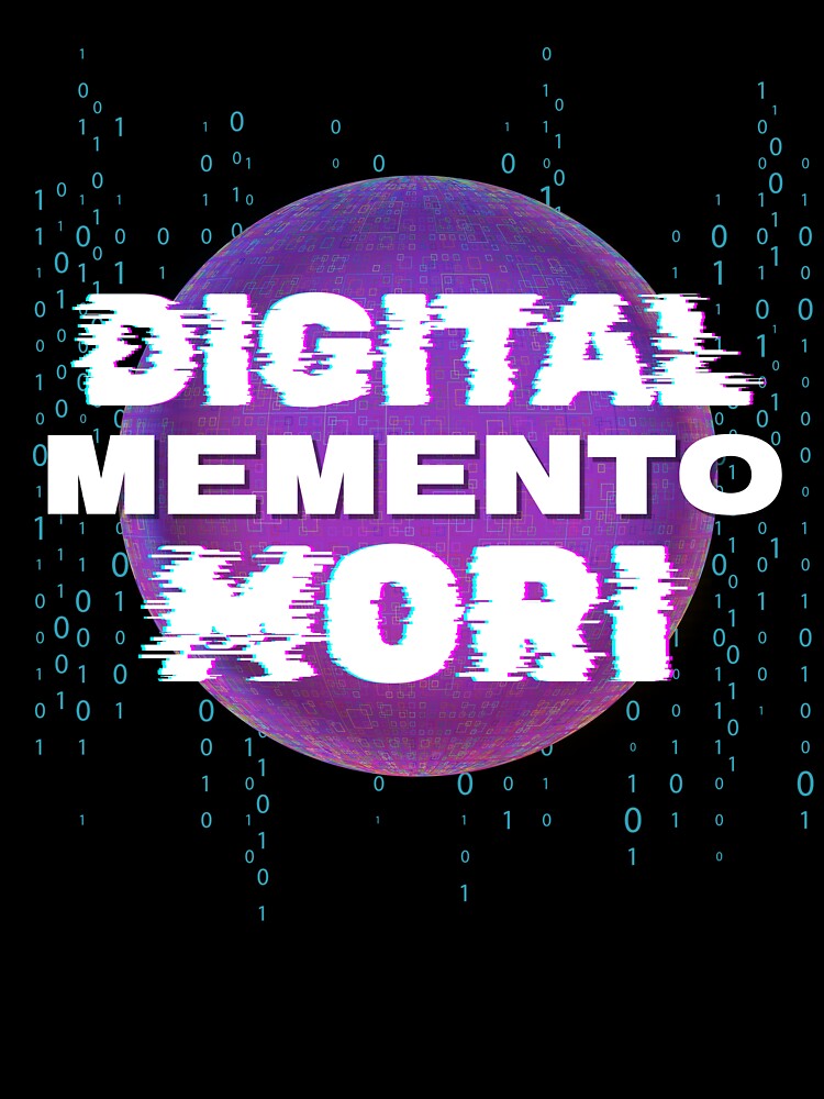 Digital Memento Mori - Glitch Art Tech Graphic by JB-designstudio