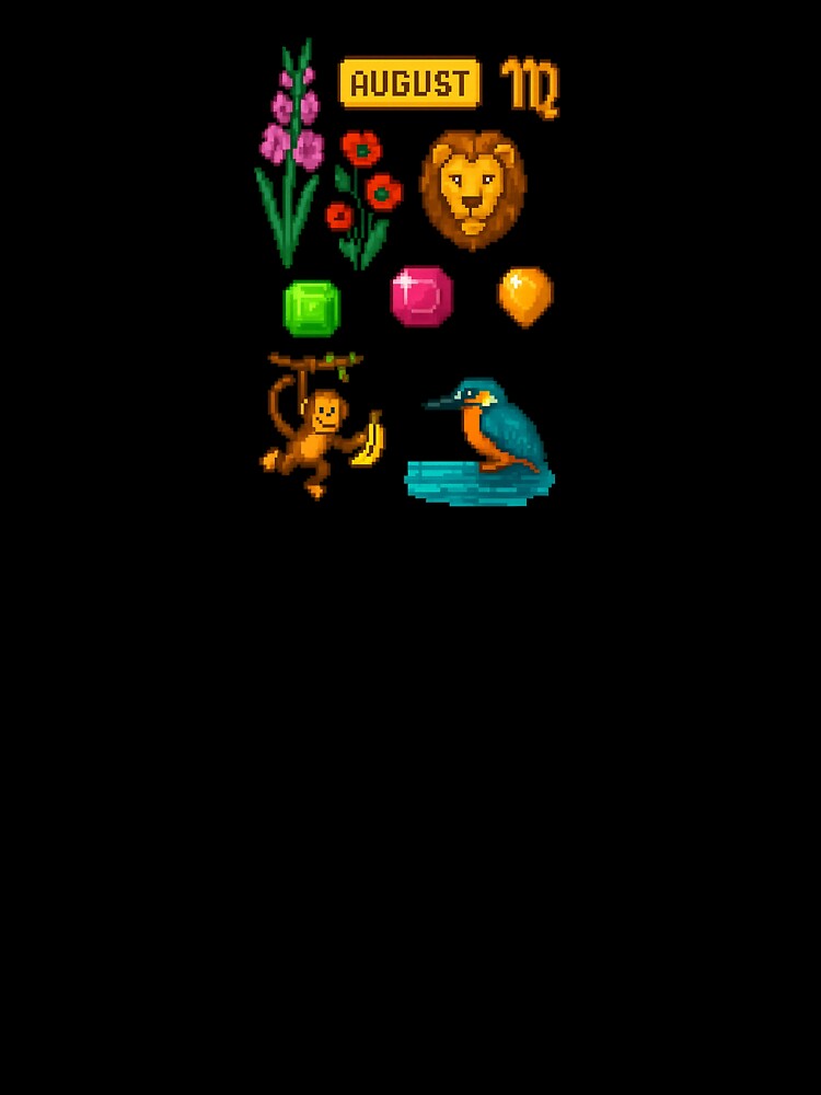 Retro Pixel August by BrushAndBreathe