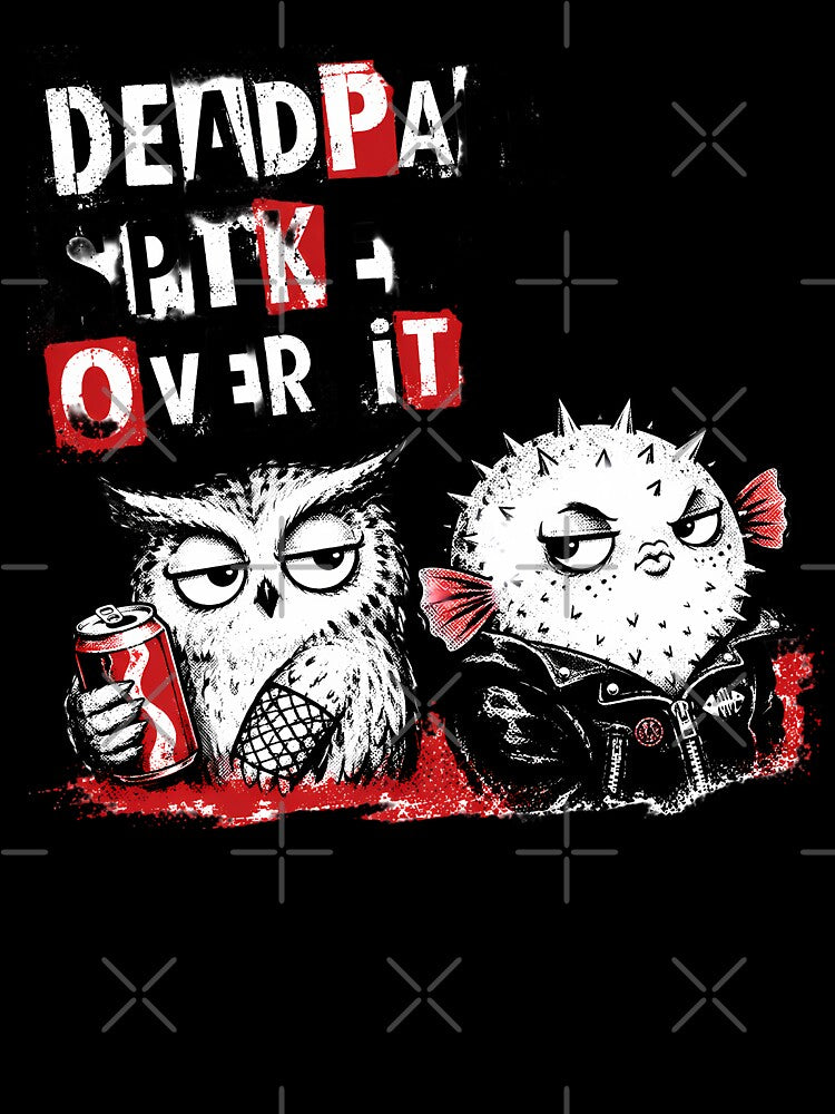 Grunge Pufferfish Owl Deadpan Spikey Over It by chattsuede