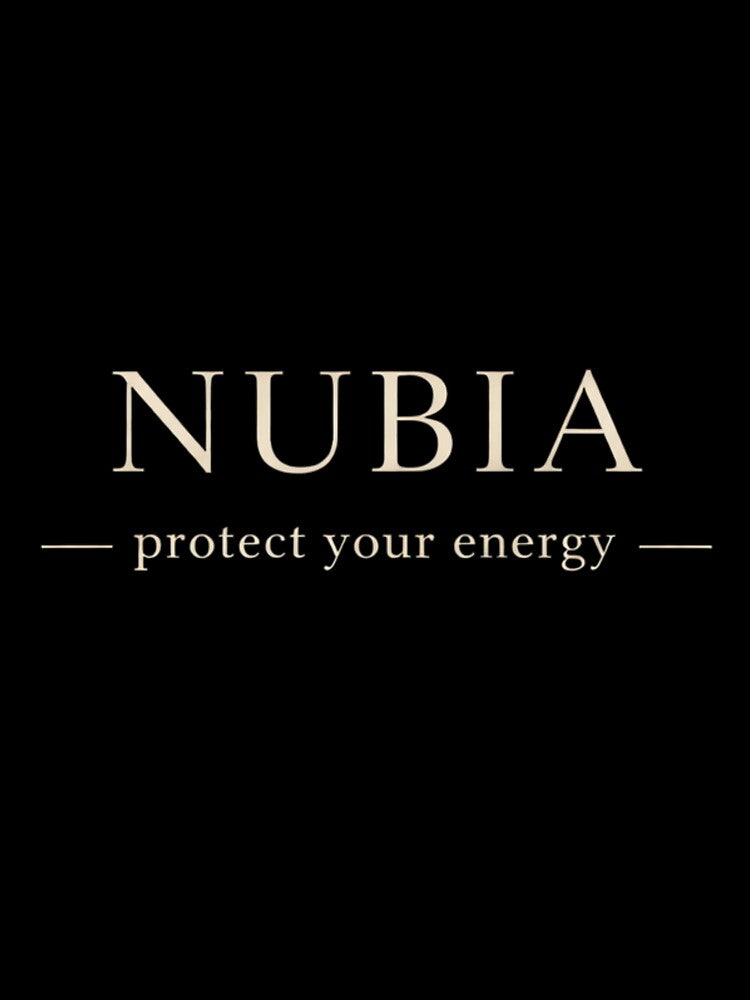 NUBIA protect your energy minimalist logo by Low Battery Society