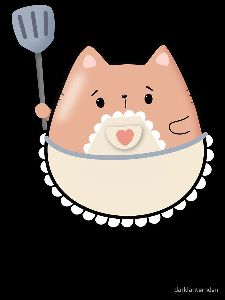 Kawaii Homemaker Cat by darklanterndsn