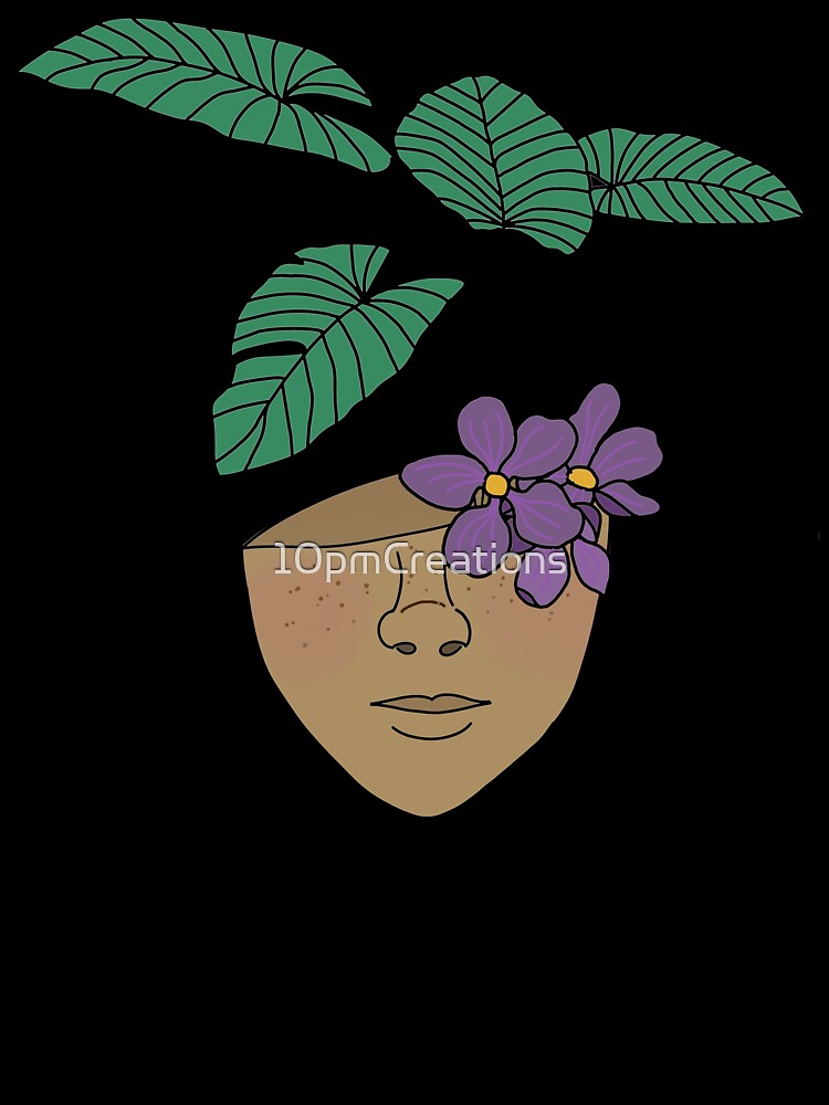 Plant Mom, Plant Parent, Tropical Leaves with Surrealism Vibes by 10pmCreations