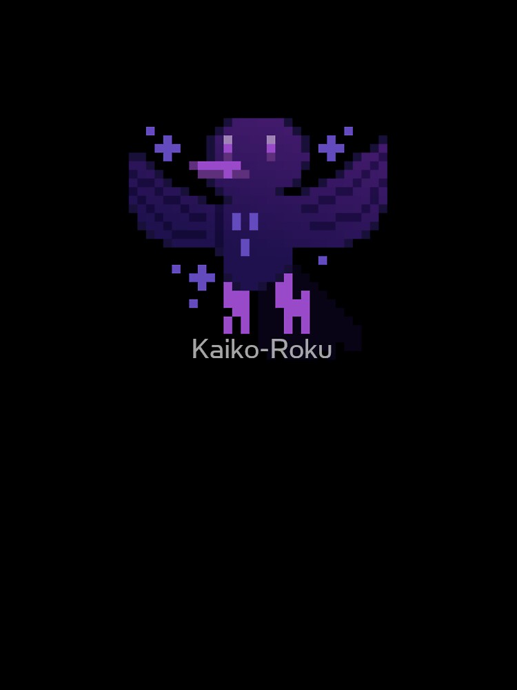 Pixel Art - Cute Crow by Kaiko-Roku
